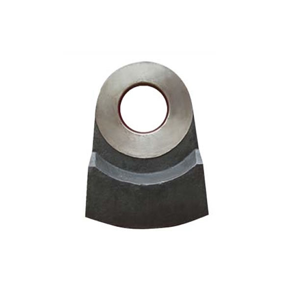 Raw material crushing hammer