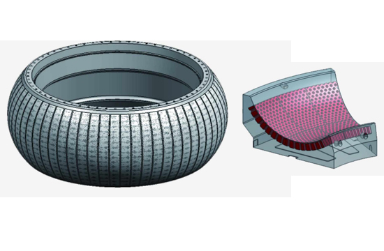 Case studies of applications for coatings on grinding tables/rollers made of ceramic and metallic composites.