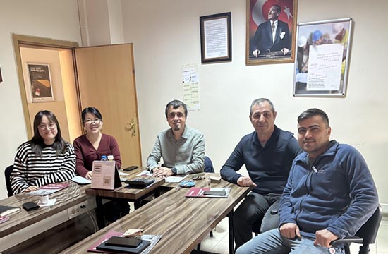 Visiting a Turkish client's factory