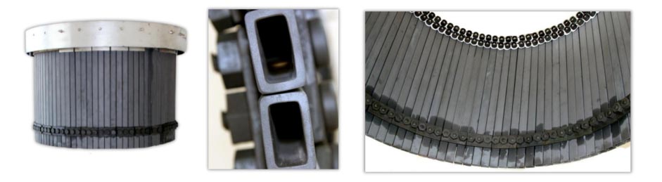 Inner ceramic cylinder of the preheater