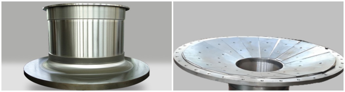 Split end cap of ball mill