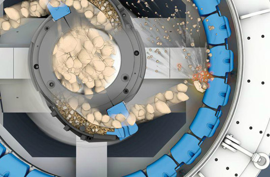 Why is the rotor considered the "powerhouse" of the crusher?